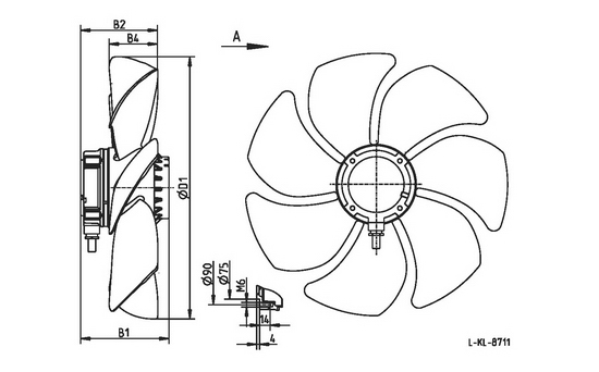 Габаритные размеры FE031-VDK.0C.V7