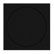 Управляющий элемент с подсветкой для светорегуляторов ABB Basic 55 цвет черный (2115-95)