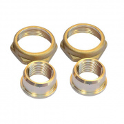 Трубное присоединение для насосов Grundfos - G1"1/2 × 18 мм (латунь под пайку, комплект 2 шт)