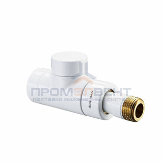 Вентиль на обратную подводку проходной Oventrop Combi E - Ду15 (цвет белый)