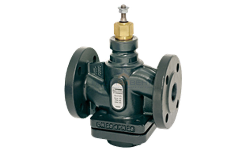 Клапан регулирующий двухходовой ESBE VLC225 - DN40 (F/F, PN 25, Kvs 25, Tmax. 150°C, чугун, со штекером компенсации давления)