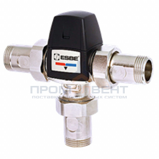 Клапан термостатический смесительный ESBE VTA562 - 1" (НР/НР, PN10, t45-65°C, с переходниками 1")