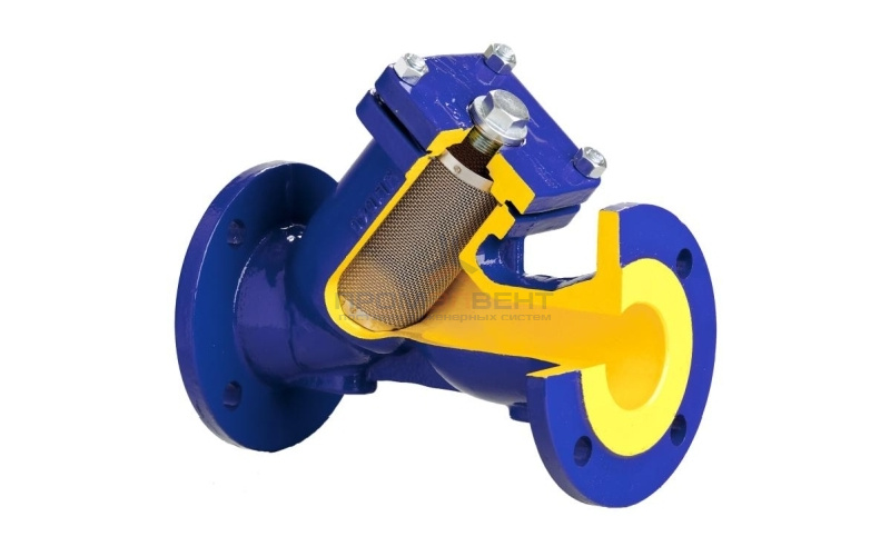 Фильтр грубой очистки BROEN V821M - Ду20 (Фланец/Фланец, PN16, Tmax 300°C, с магнитной вставкой)