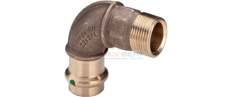 Отвод 90° Viega G3 Sanpress 2214 - 42 x 1