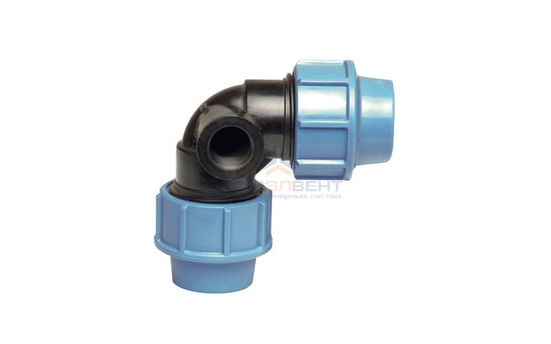 Отвод 90° с боковым переходом на резьбу UNIDELTA 1023 - 32 x 1/2