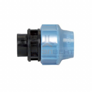 Переход на внутреннюю резьбу UNIDELTA 1004 - 110 x 3" (винтовой, для труб ПНД, резьба пластиковая)