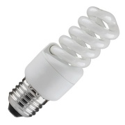 Лампа энергосберегающая ESL QL7 13W 2700K E27 спираль d40x83 теплая