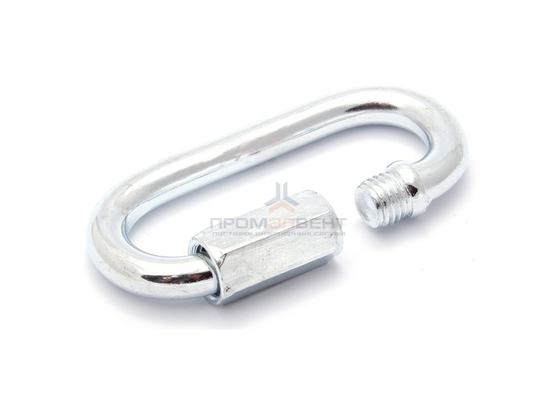 Карабин винтовой 10мм оцинкованный