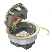 Лючок GESRN2 USB (для монтажных оснований, никелир.)