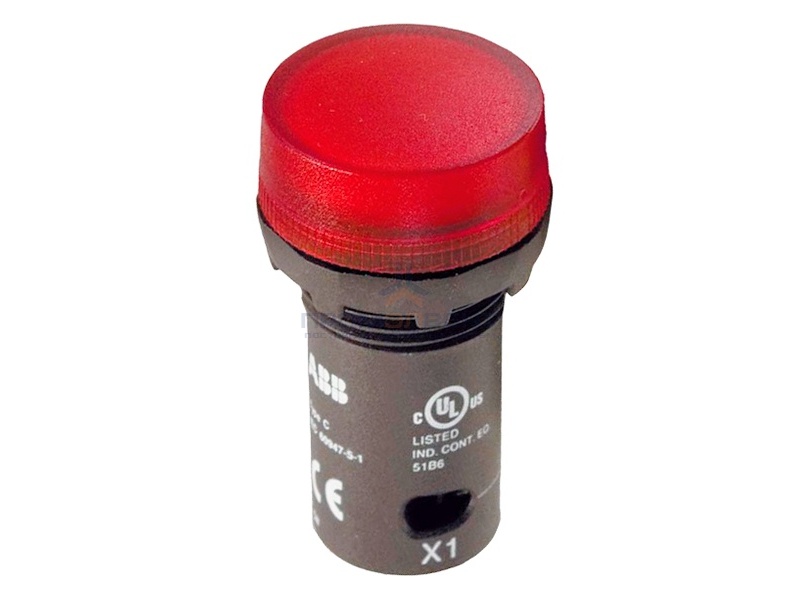 Лампа ABB CL2-523R красная со встроенным светодиодом 230В AC