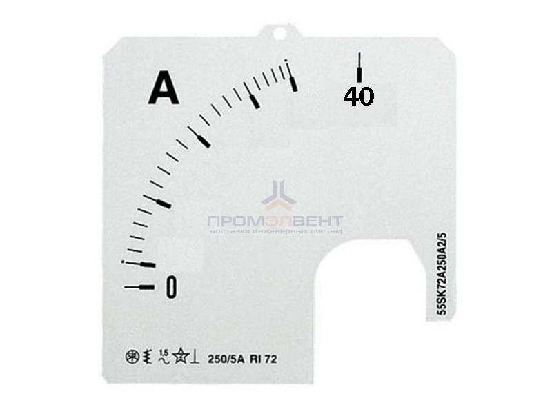 Шкала для амперметра ABB SCL 1/40 A1