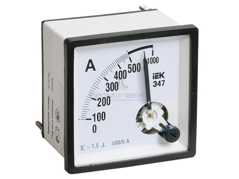 Амперметр Э47 1000/5А кл. точн. 1,5 96х96мм